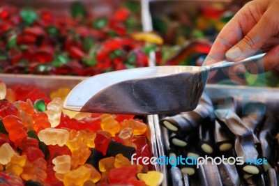 Candy Shop Stock Photo