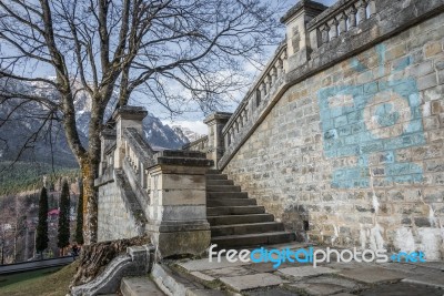 Cantacuzino Castle In Busteni Romania Stock Photo