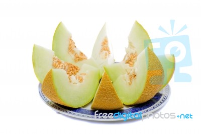 Cantaloupe Melon Stock Photo