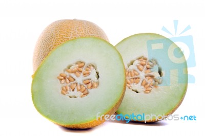 Cantaloupe Melon Stock Photo