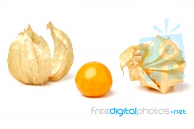 Cape Gooseberry Physalis Fruit Ground Cherry Organic Food Vegetable Stock Photo