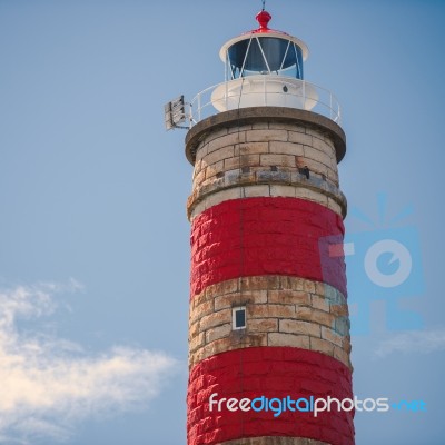 Cape Moreton Lighthouse On The North Part Of Moreton Island Stock Photo