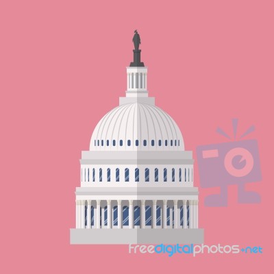 Capitol Building Symbol Stock Image