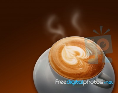 Cappucino Coffee Cup Stock Image