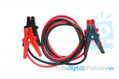 Car Battery Leads Stock Photo
