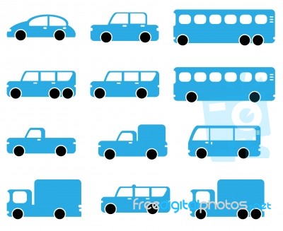 Car Icons Stock Image