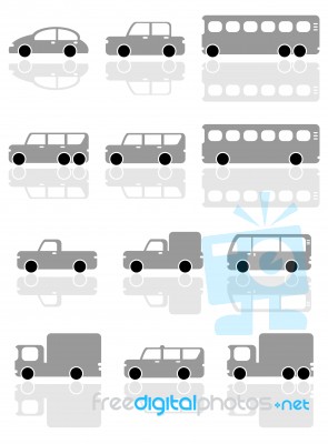 Car Icons Stock Image