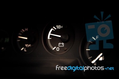 Car Mileage Stock Photo