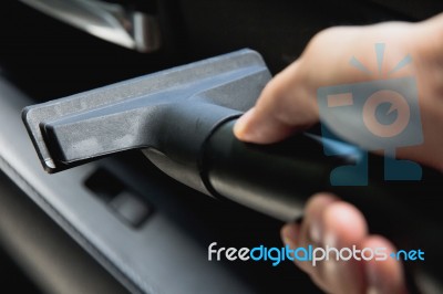 Car Vacuuming Stock Photo