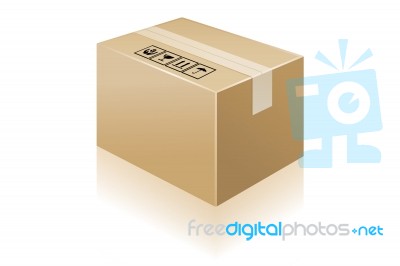 Cardboard Box Stock Photo