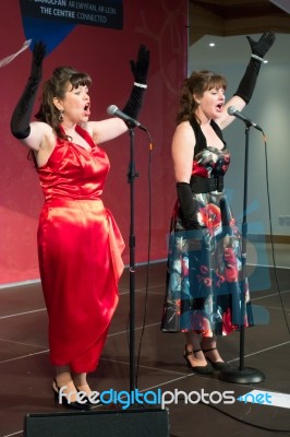 Cardiff, Wales/uk - December 26 : Christmas Singers In The Mille… Stock Photo