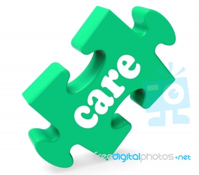 Care Puzzle Means Healthcare Careful Or Caring Stock Image Care Puzzle Means Healthcare Careful Or Caring Stock Image