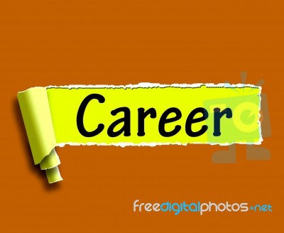 Career Word Means Internet Job Or Employment Search Stock Image