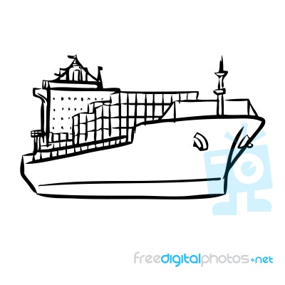 Cargo Ship With Containers Stock Image Cargo Ship With Containers Stock Image