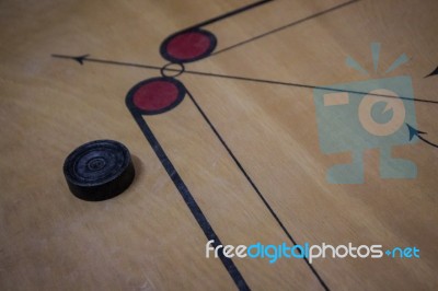Carroms Board With Pieces Stock Photo Carroms Board With Pieces Stock Photo