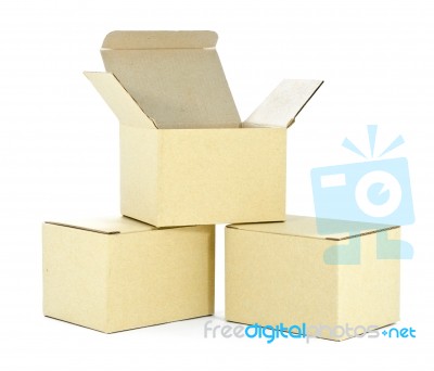 Carton Boxes Stock Photo