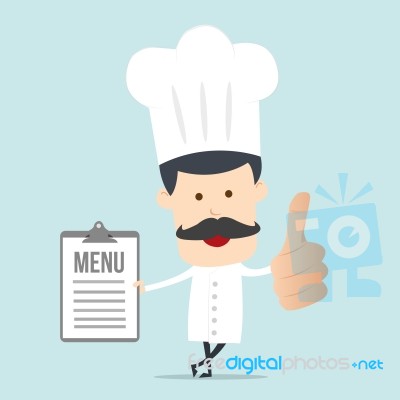 Cartoon Chef Illustration Stock Image