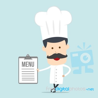 Cartoon Chef Illustration Stock Image