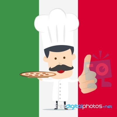 Cartoon Chef Illustration Stock Image