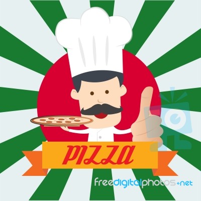 Cartoon Chef Illustration Stock Image