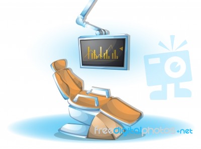 Cartoon  Illustration Interior Surgery Operation Room With Separated Layers Stock Image