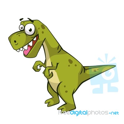 Cartoon Of Tyrannosaurus Dinosaur Stock Image