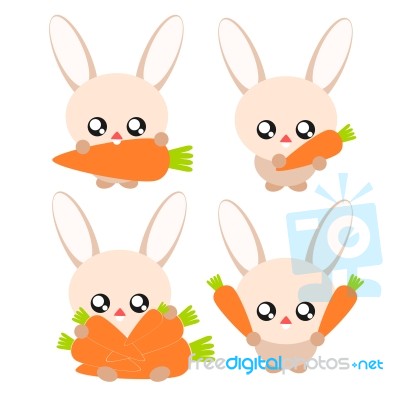 Cartoon Rabbit Illustration Stock Image