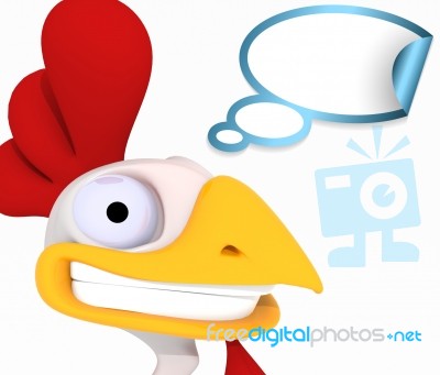 Cartoon Rooster Stock Image