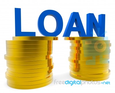 Cash Loan Represents Debit Card And Bankcard Stock Image