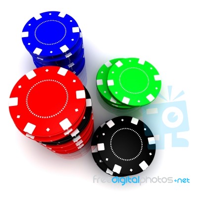 Casino Chips Stock Image