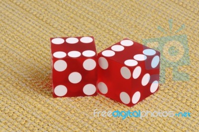 Casino Dice Stock Photo