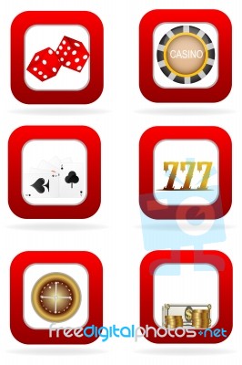 Casino Symbols Stock Image