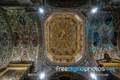 Cathedral Of St Alexander In Bergamo Stock Photo