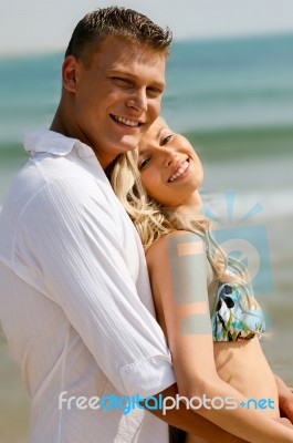 Caucasian Young Couples Stock Photo