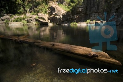 Cedar Creek In Samford, Queensland.  Stock Photo