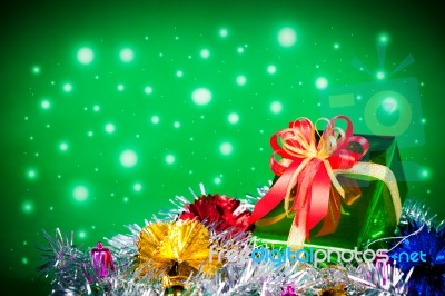 Celebration Theme With Christmas & New Year Gifts Stock Photo