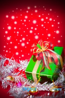 Celebration Theme With Christmas & New Year Gifts Stock Photo