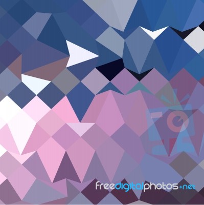 Celestial Blue Abstract Low Polygon Background Stock Image