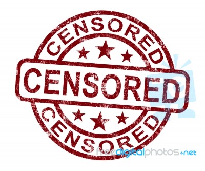 Censored Stamp Stock Image