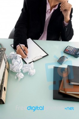 Ceo Write at his desk Stock Photo Ceo Write at his desk Stock Photo