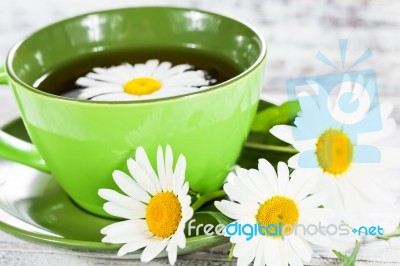 Chamomile Tea Stock Photo