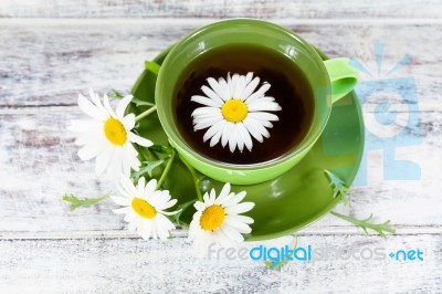 Chamomile Tea Stock Photo