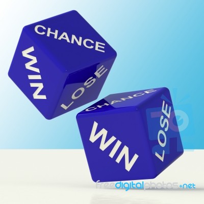 Chance Win Lose Dice Stock Image