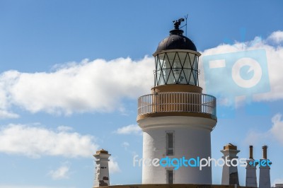 Chanonry Point Lighthouse In Scotland Stock Photo