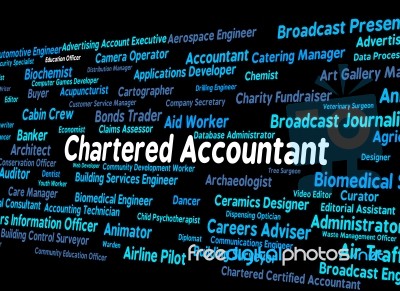 Chartered Accountant Represents Balancing The Books And Accounta… Stock Image