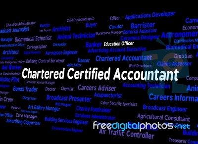 Chartered Certified Accountant Meaning Balancing The Books And Book Keeper Stock Image