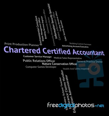 Chartered Certified Accountant Shows Balancing The Books And Acc… Stock Image