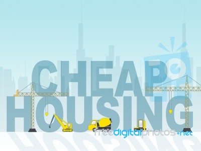Cheap Housing Indicates Low Cost And Apartment Stock Image