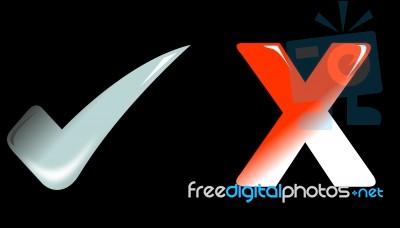 Check And Cross Stock Image