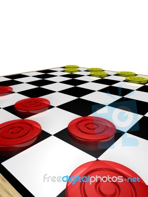 Checker Game Stock Image